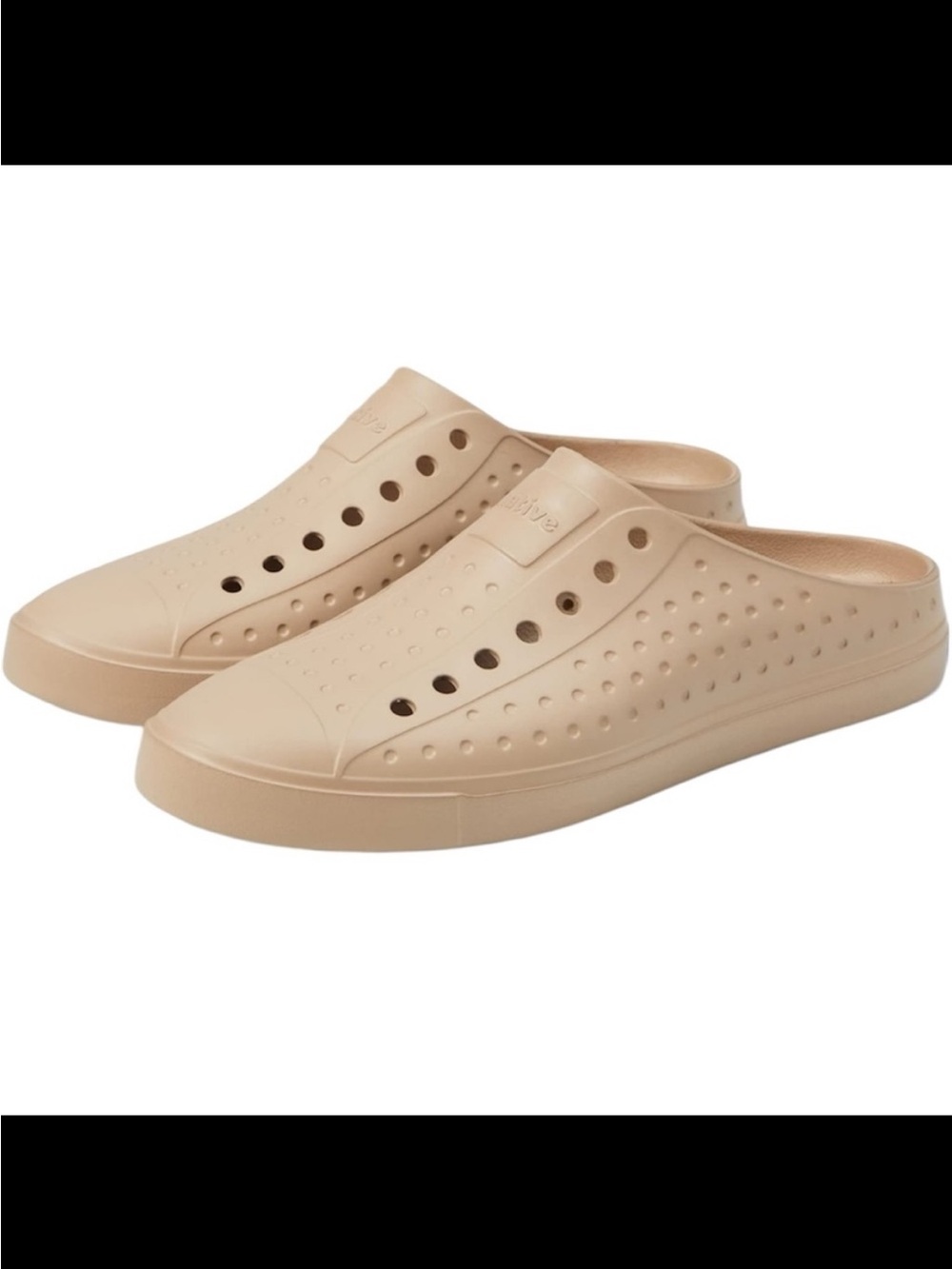 NATIVE “Jefferson Clog Sugarlite” Flax Tan Rubber New! Mens 9 Womens 10 Unisex